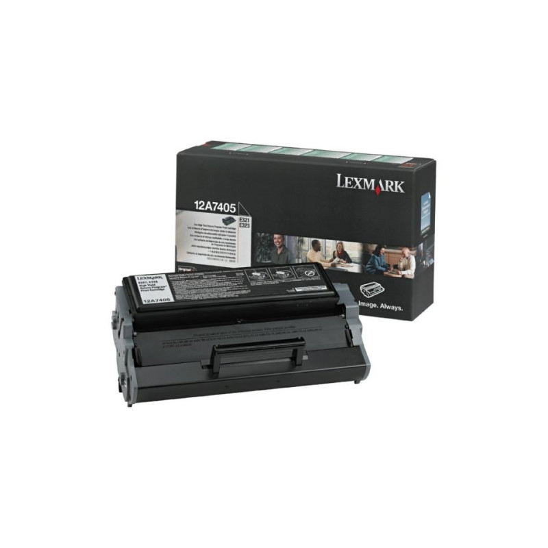 12A7405 - Toner Marque Lexmark 12A7405 ,E321 - noir