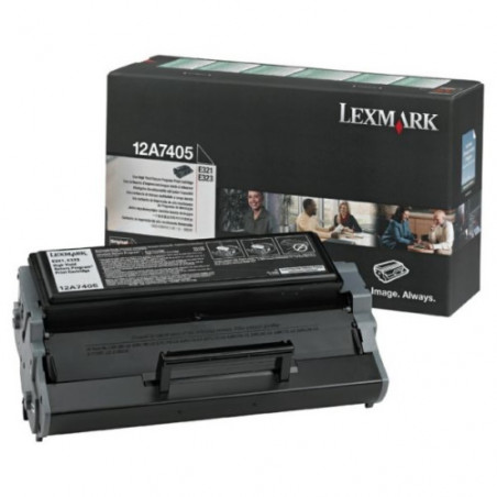 12A7405 - Toner Marque Lexmark 12A7405 ,E321 - noir