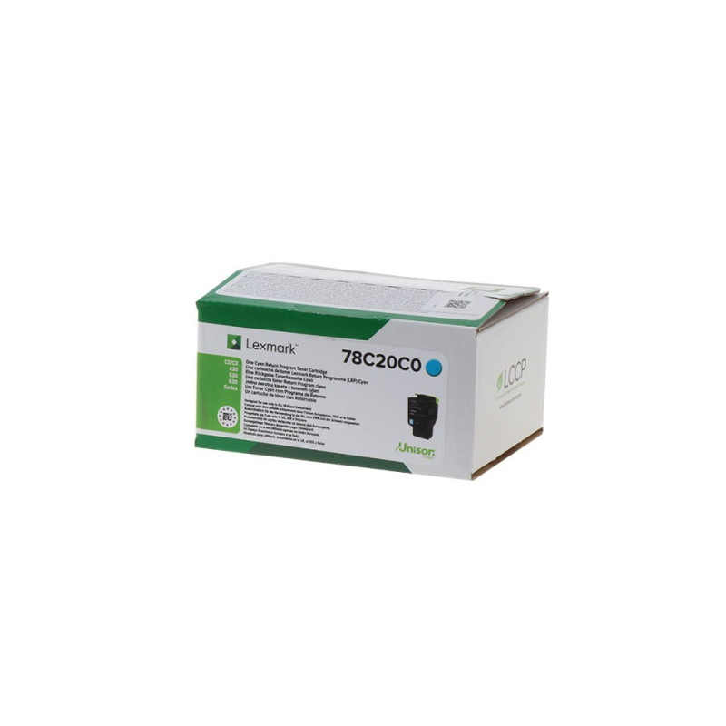 78C20C0 - Toner Marque Lexmark 78C20C0 - Cyan