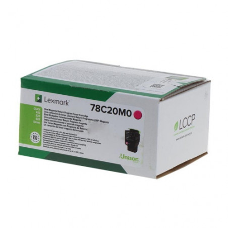 78C20M0 - Toner Marque Lexmark 78C20M0 - Magenta