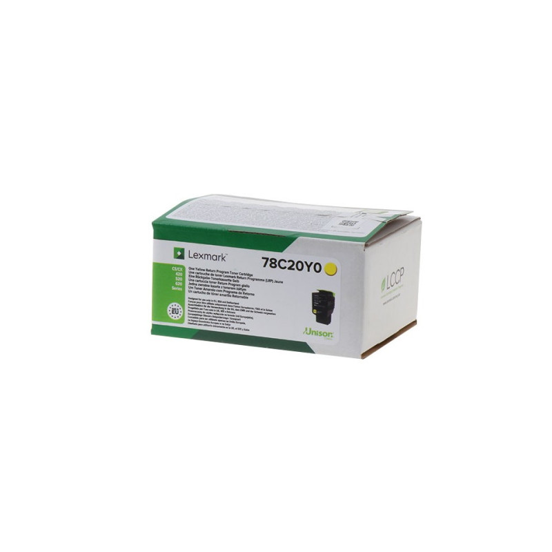 78C20Y0 - Toner Marque Lexmark 78C20Y0 - Jaune