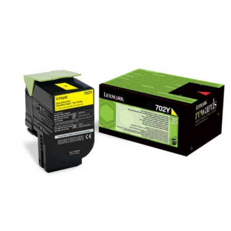 70C20Y0 - Toner Marque Lexmark 70C20Y0 - Jaune