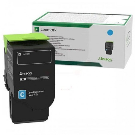 782X - Toner Marque Lexmark 78C2XC0 - Cyan