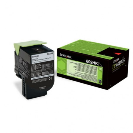 802HK - Toner Marque Lexmark 80C2HK0 - noir