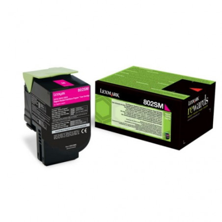 802SM - Toner Marque Lexmark 80C2SM0 - Magenta