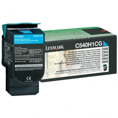 540H - Toner Marque Lexmark 0C540H1CG - Cyan