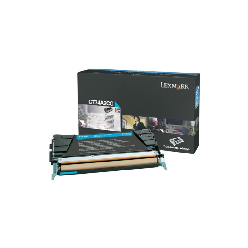 734 - Toner Marque Lexmark C734A1CG - Cyan