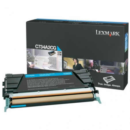 734 - Toner Marque Lexmark C734A1CG - Cyan