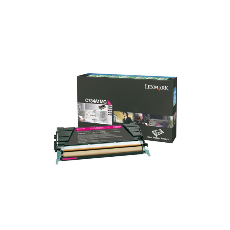 734 - Toner Marque Lexmark C734A1MG - Magenta