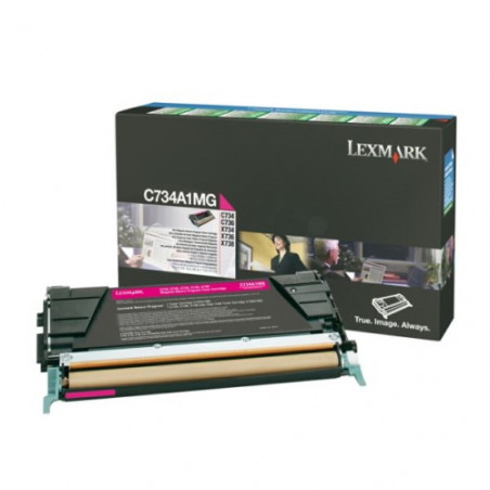 734 - Toner Marque Lexmark C734A1MG - Magenta