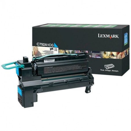 792 - Toner Marque Lexmark C792A1CG - Cyan