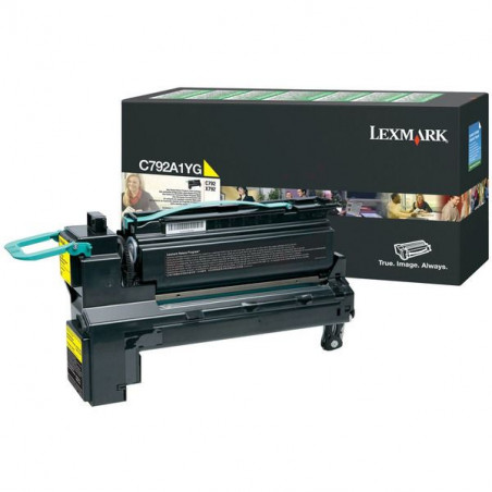 792 - Toner Marque Lexmark C792A1YG - Jaune