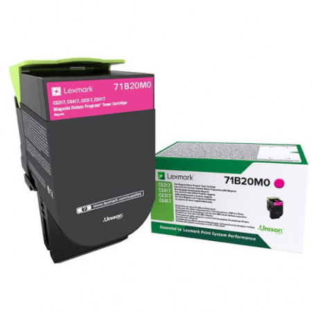 71B20M0 - Toner Marque Lexmark 71B20M0 - Magenta