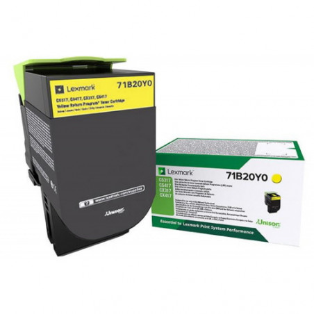 71B20Y0 - Toner Marque Lexmark 71B20Y0 - Jaune