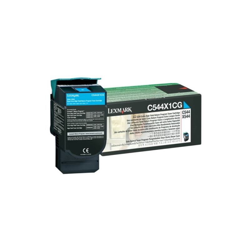 544 - Toner Marque Lexmark C544X1CG - Cyan
