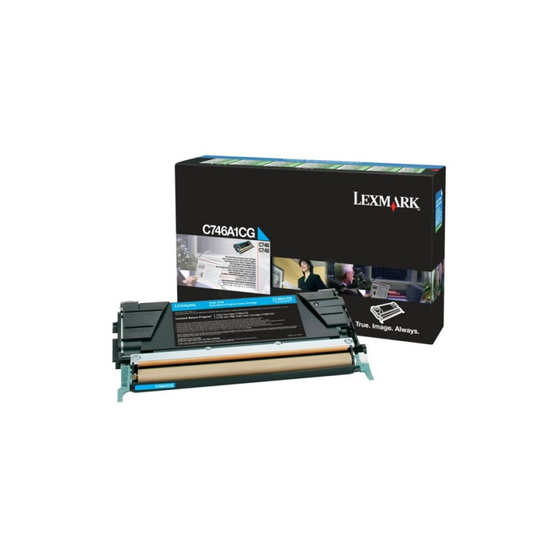 746 - Toner Marque Lexmark C746A1CG - Cyan