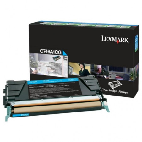 746 - Toner Marque Lexmark C746A1CG - Cyan