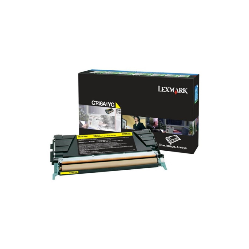 746 - Toner Marque Lexmark C746A1YG - Jaune