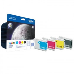 1000 - Pack x 4 Cart. Encre Marque Brother LC1000 BK/LC1000 CY/LC1000 MG/LC1000 YL - Noir Cyan Magenta Jaune