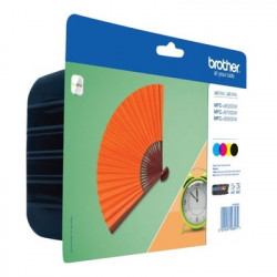 129 - Pack x 4 Cart. Encre Marque Brother LC129XLVALBP - Noir Cyan Magenta Jaune