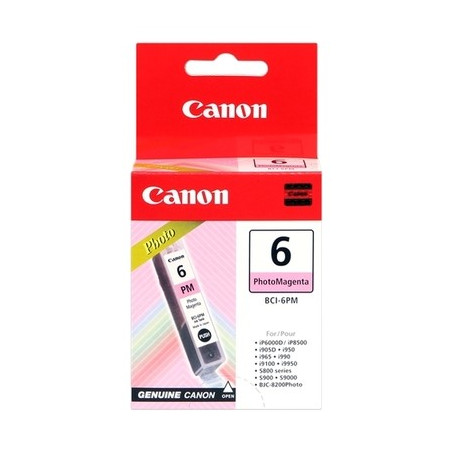 6 - Cart. Encre Marque Canon BCI6M, 4707A002 - Magenta