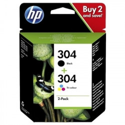 304XL - Pack x 2 Cart. Encre Marque Hp 3JB05AE - Noir Tricolor