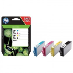 364 - Pack x 4 Cart. Encre Marque Hp N9J73AE - Noir Cyan Magenta Jaune