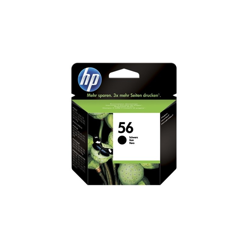 56 - Cart. Encre Marque Hp C6656AE - noir