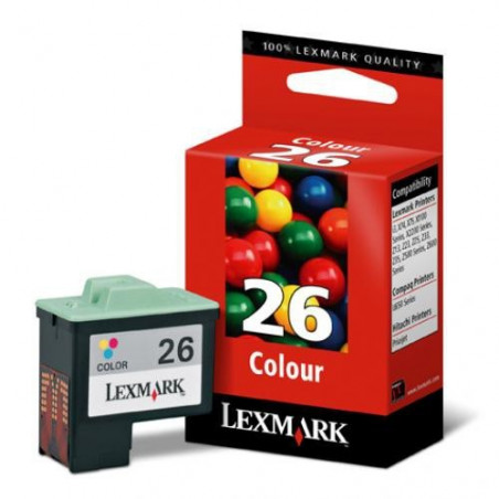 26 - Cart. Encre Marque Lexmark 010N0026E - Tricolor