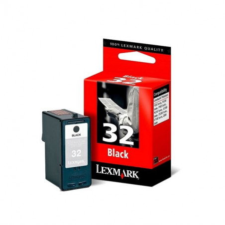 32 - Cart. Encre Marque Lexmark 018CX032E - Noir