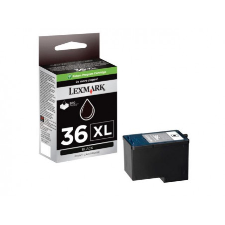 36XL - Cart. Encre Marque Lexmark 018C2170E - Noir