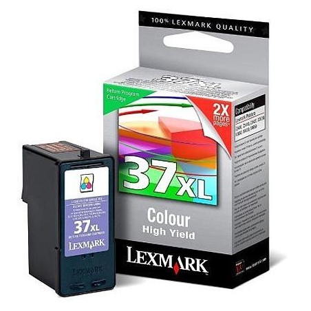 37XL - Cart. Encre Marque Lexmark 018C2180E - Tricolor