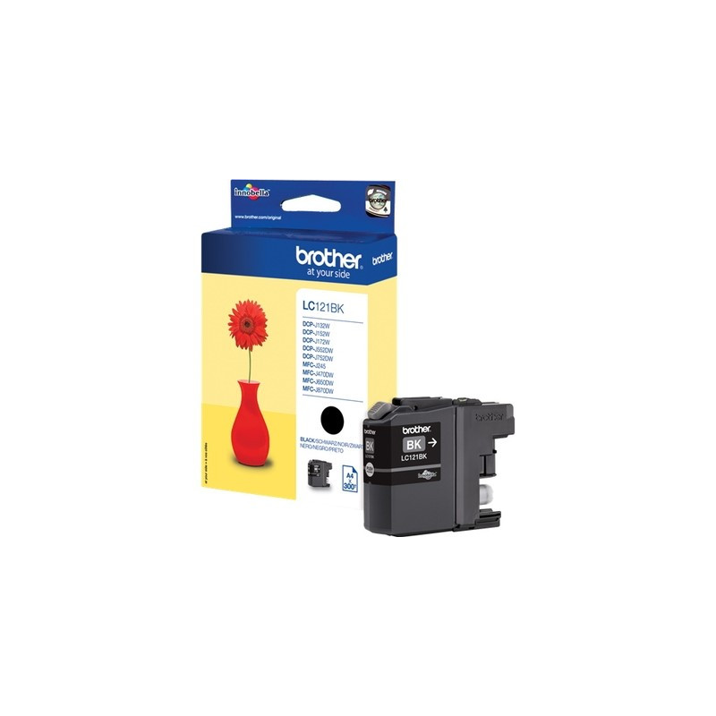 121 - Cart. Encre Marque Brother LC121BK - noir