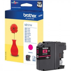 121 - Cart. Encre Marque Brother LC121M - Magenta