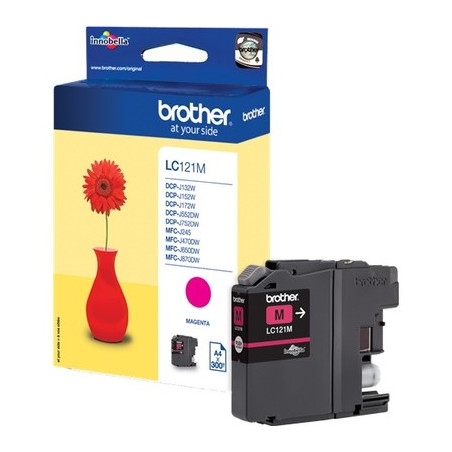 121 - Cart. Encre Marque Brother LC121M - Magenta