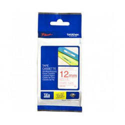 TZE-232 - Ruban Brother 12 mm x 8 mm Rouge sur Blanc