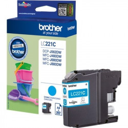 221C - Cart. Encre Marque Brother LC221C - Cyan