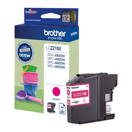 221M - Cart. Encre Marque Brother LC221M - Magenta