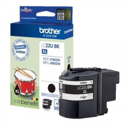 22UBK - Cart. Encre Marque Brother LC22UBK - noir