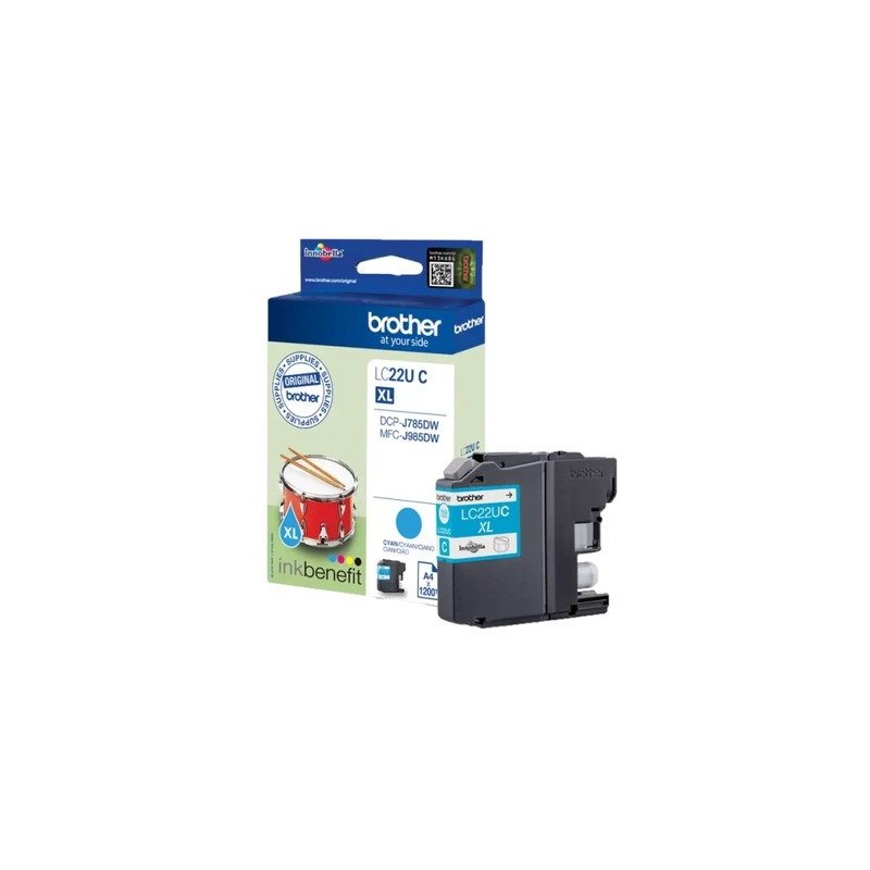 22UC - Cart. Encre Marque Brother LC22UC - Cyan
