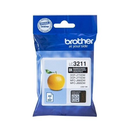 3211BK - Cart. Encre Marque Brother LC3211BK - noir