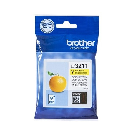 3211Y - Cart. Encre Marque Brother LC3211Y - Jaune