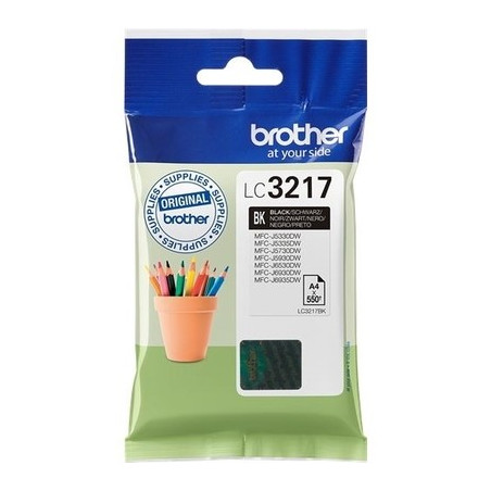 3217BK - Cart. Encre Marque Brother LC3217BK - noir