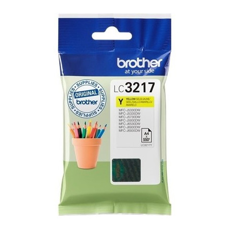 3217Y - Cart. Encre Marque Brother LC3217Y - Jaune