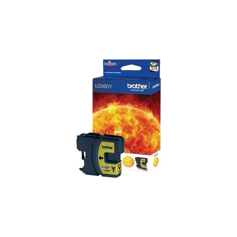980 - Cart. Encre Marque Brother LC980Y - Jaune