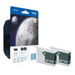 1000 - Pack x 2 Cart. Encre Marque Brother LC1000BKBP2 - noir