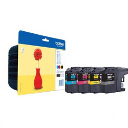 121 - Pack x 4 Cart. Encre Marque Brother LC121VALBP - Noir Cyan Magenta Jaune