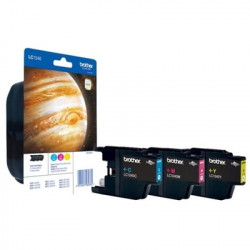 1240 - Pack x 3 Cart. Encre Marque Brother LC1240RBWBP - Cyan Magenta Jaune