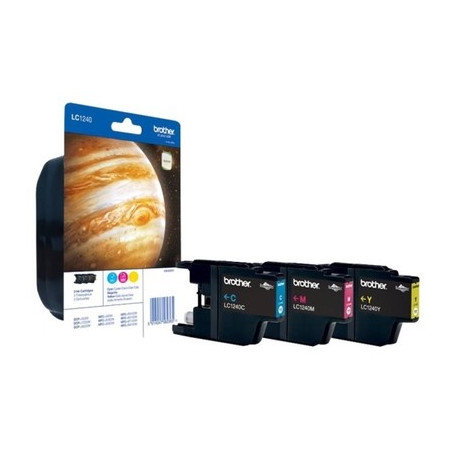 1240 - Pack x 3 Cart. Encre Marque Brother LC1240RBWBP - Cyan Magenta Jaune