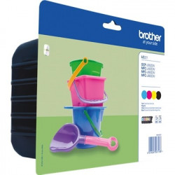 221 - Pack x 4 Cart. Encre Marque Brother LC221VALBPDR - Noir Cyan Magenta Jaune